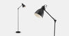 Digbeth industrial floor lamp, black