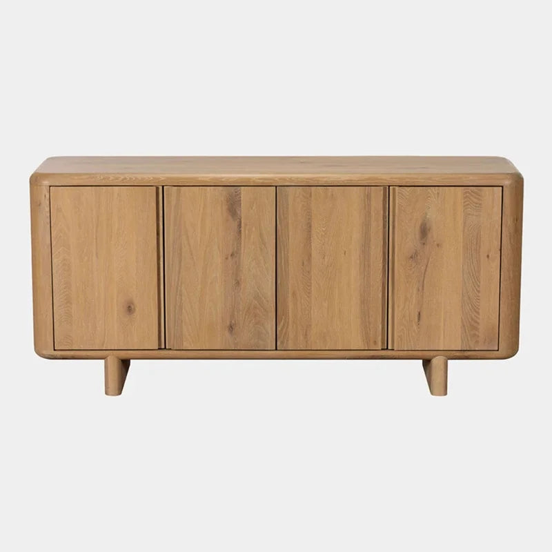 Bellevue sideboard, oak and rattan print