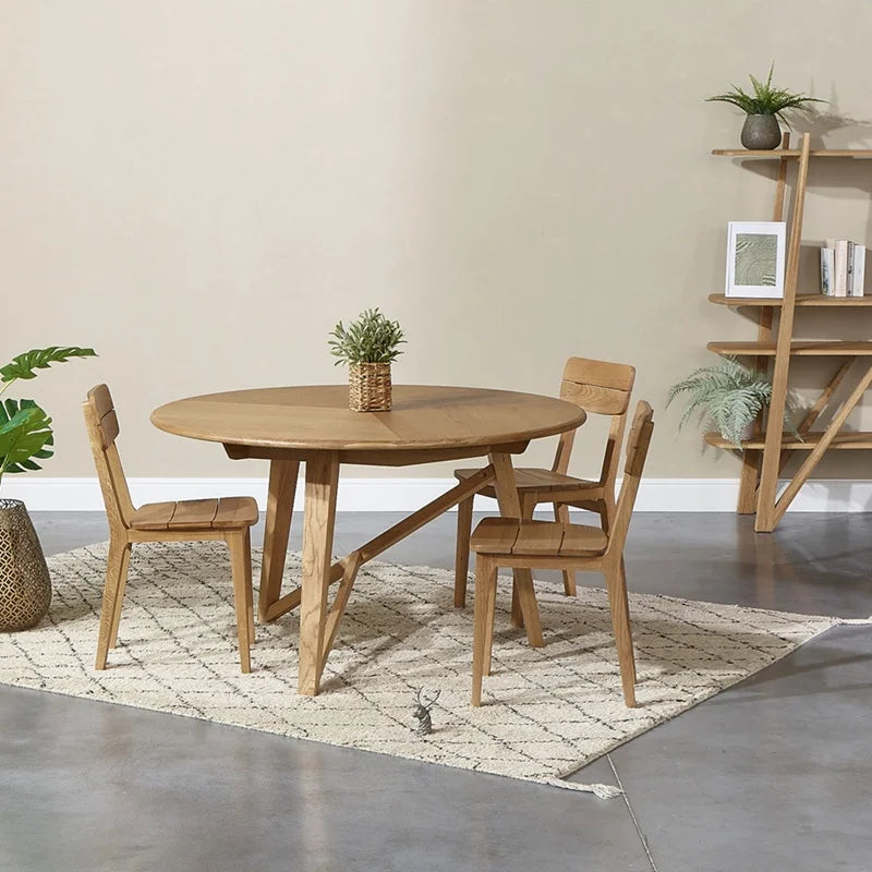 Kenji 4-6 seat dining table, oak