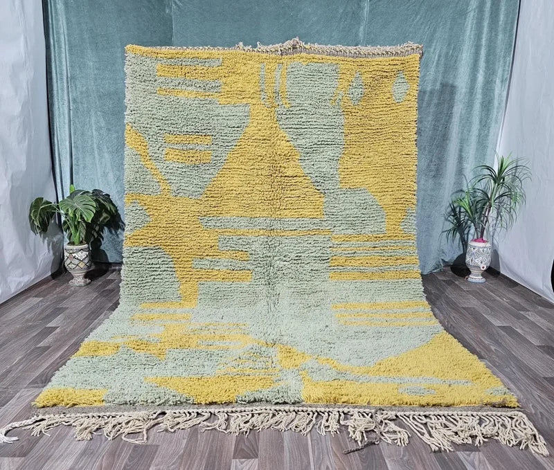 Kentucky geometric rug, mustard