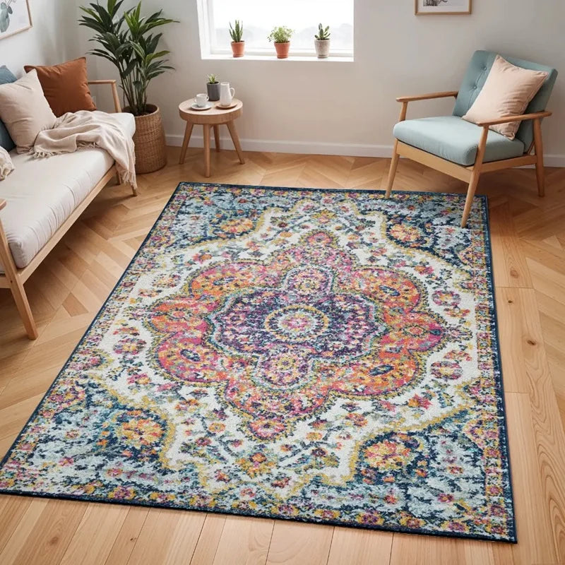 Maverick distressed persian rug, multi