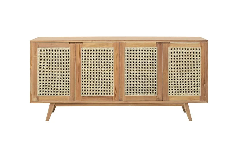 Montana sideboard, white and rattan