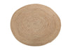 Sadie round jute rug, natural