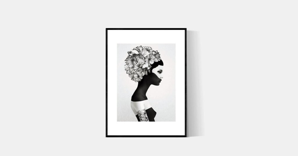 Flora framed wall art print