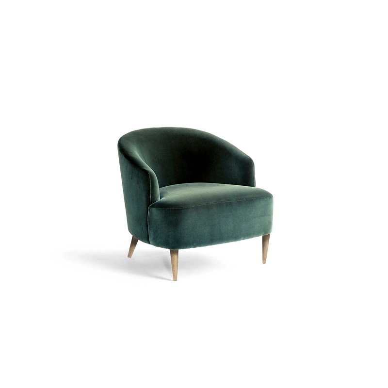 Camilla armchair, bordeaux velvet