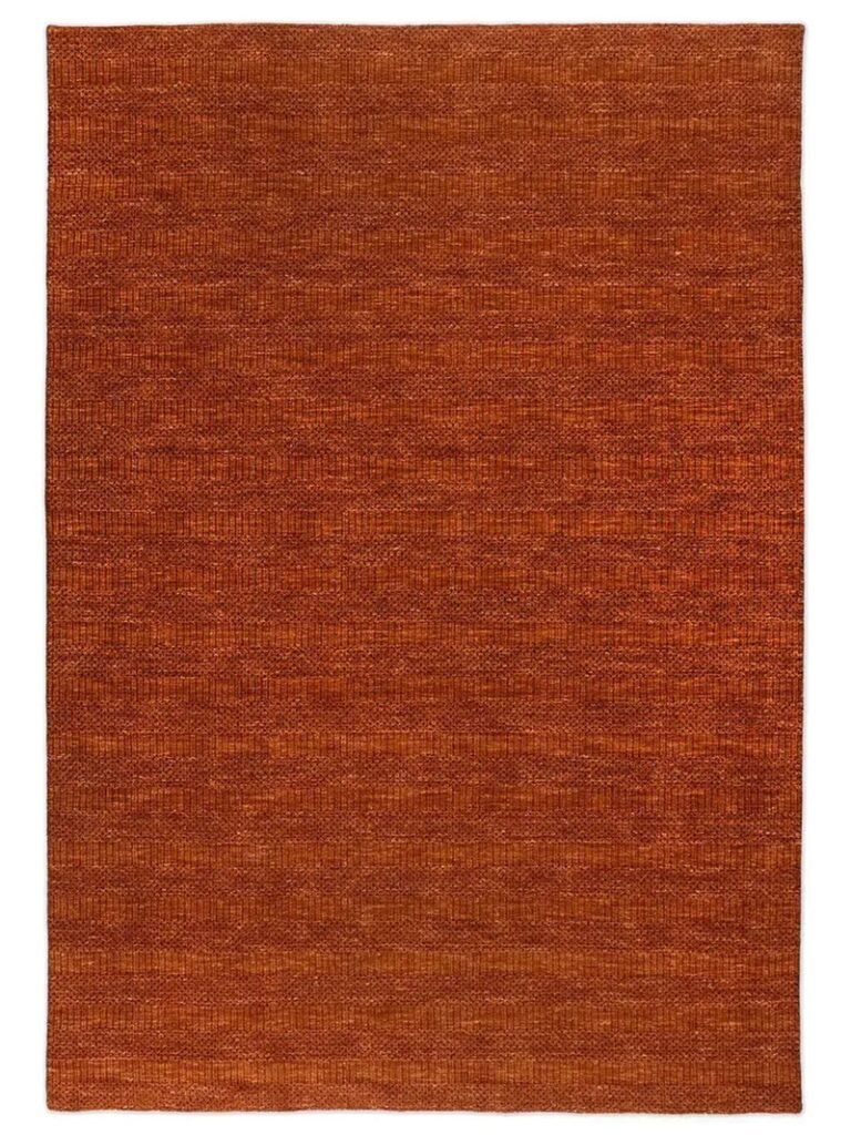 Ditsy wool rug, multi terracotta