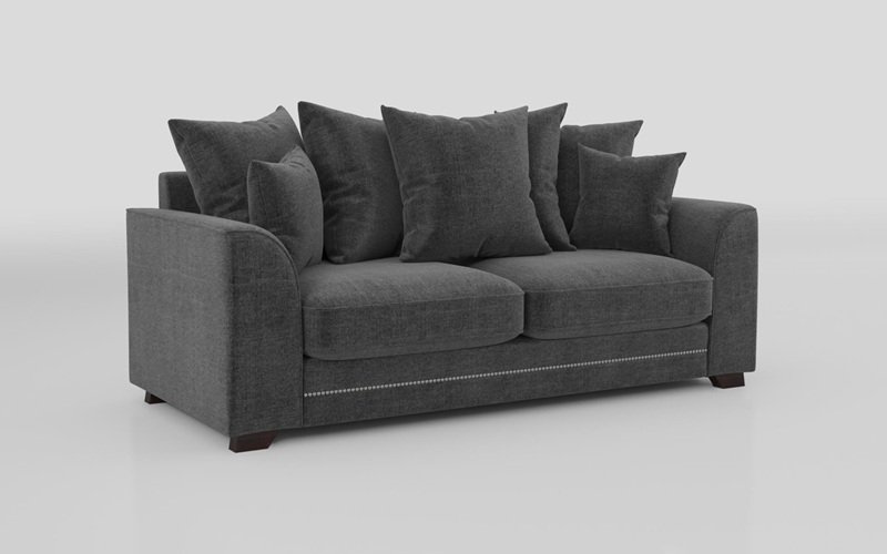 Hetty 3 seater sofa, anthracite