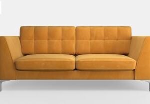 Camilla 3 seater sofa, turmeric velvet